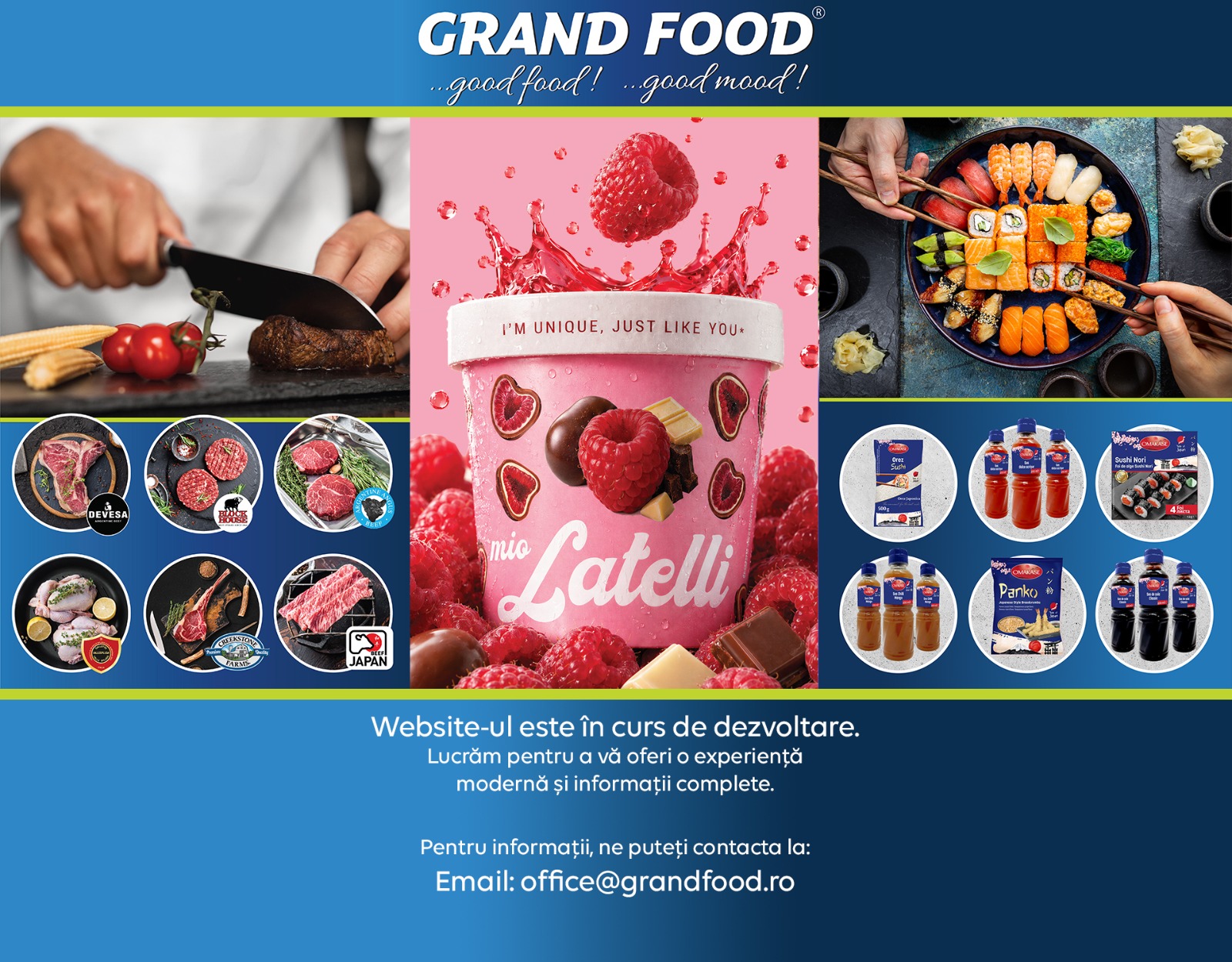 Grand Food - Website-ul este în curs de dezvoltare